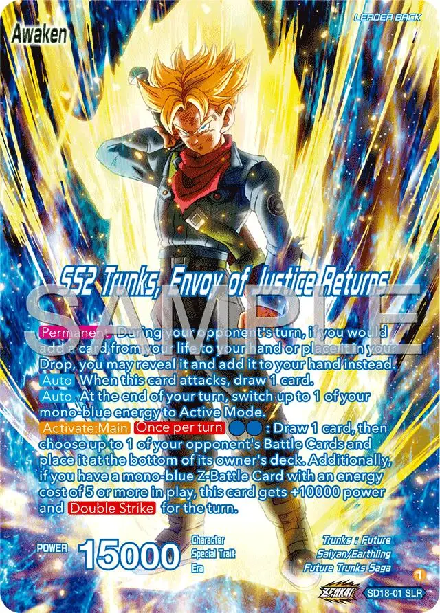 Trunks // Ss2 Trunks, Envoy Of Justice Returns (Reprint) (Sd18-01) [Premium Anniversary Box 2025] 1