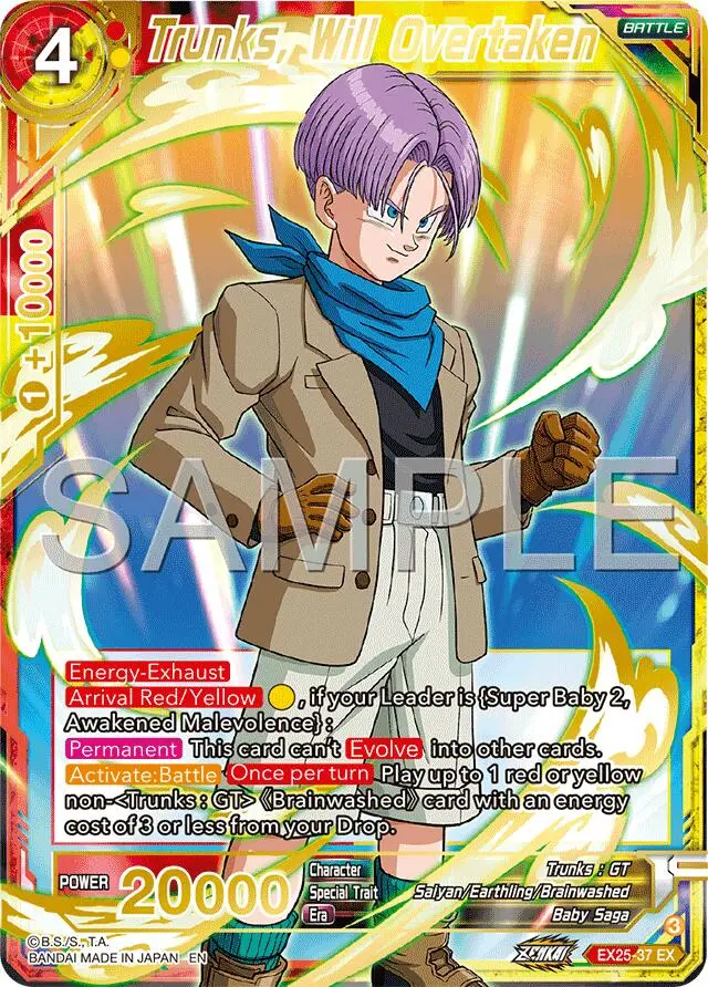 Trunks, Will Overtaken (Ex25-37) [Premium Anniversary Box 2025] 1