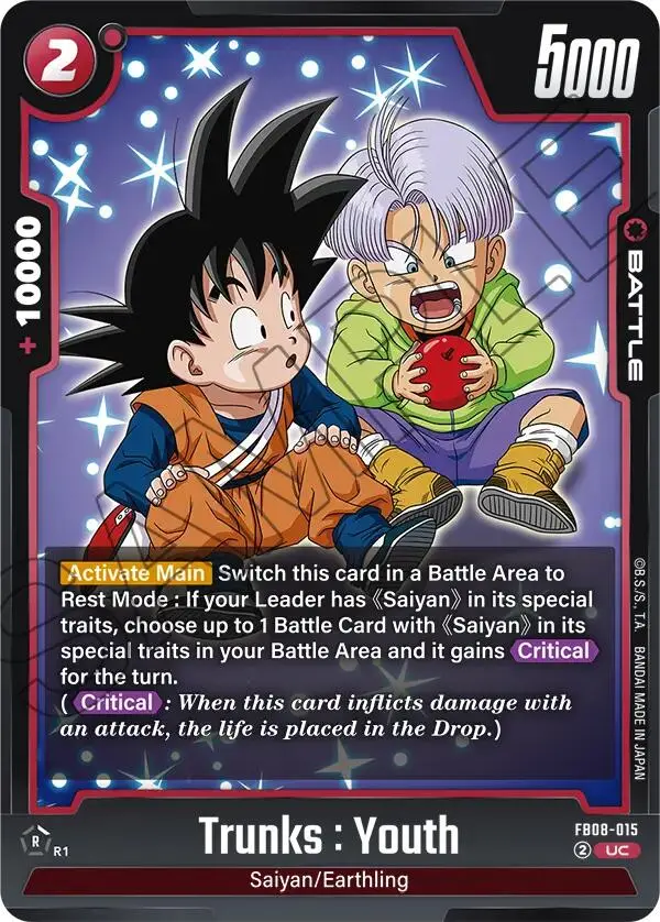 Trunks : Youth (Fb08-015) [Saiyan's Pride] 1