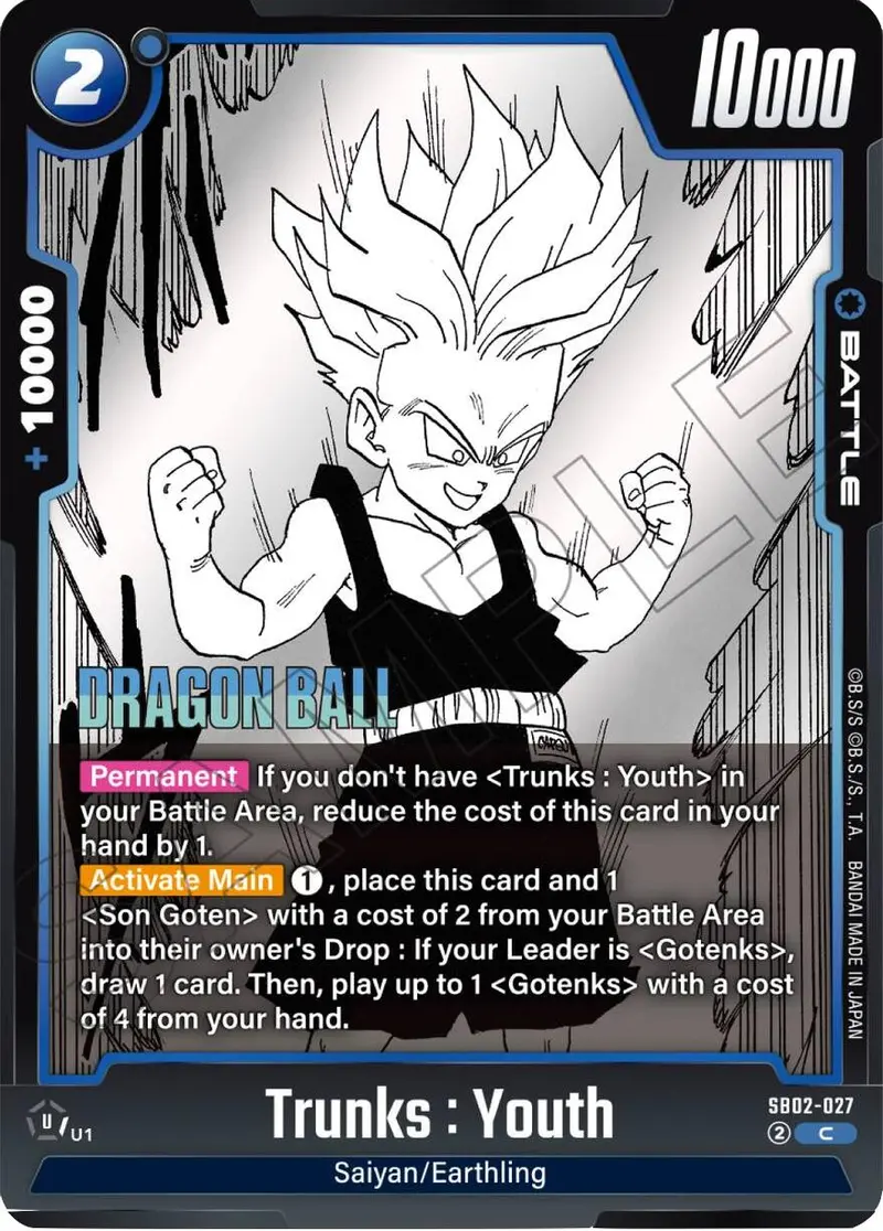 Trunks : Youth [Manga Booster 02] 1