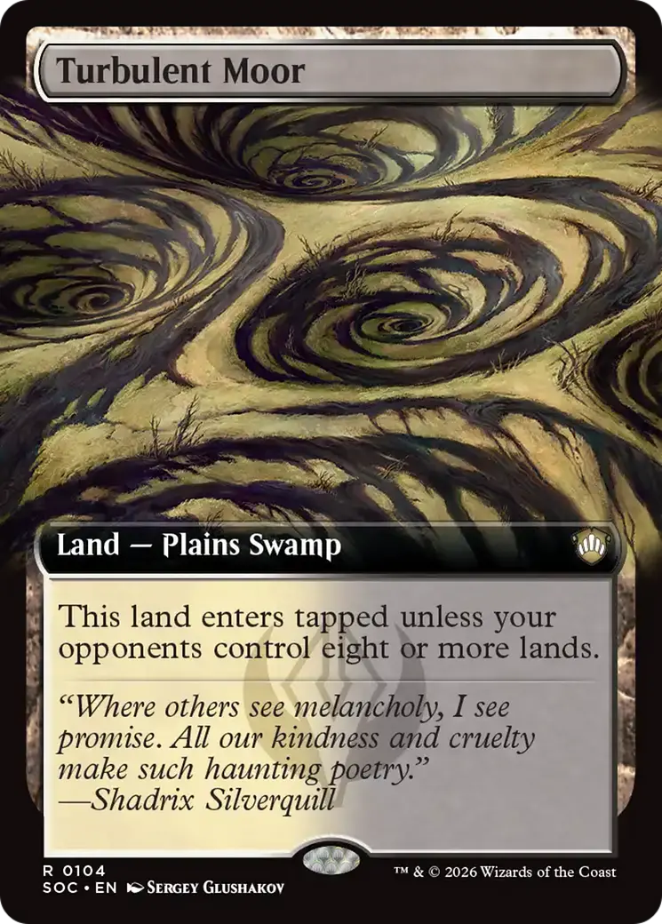 Turbulent Moor (Extended Art) [Secrets Of Strixhaven Commander] 1