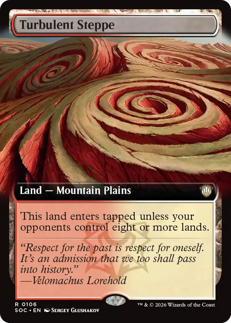 Turbulent Steppe (Extended Art) [Secrets Of Strixhaven Commander] 1