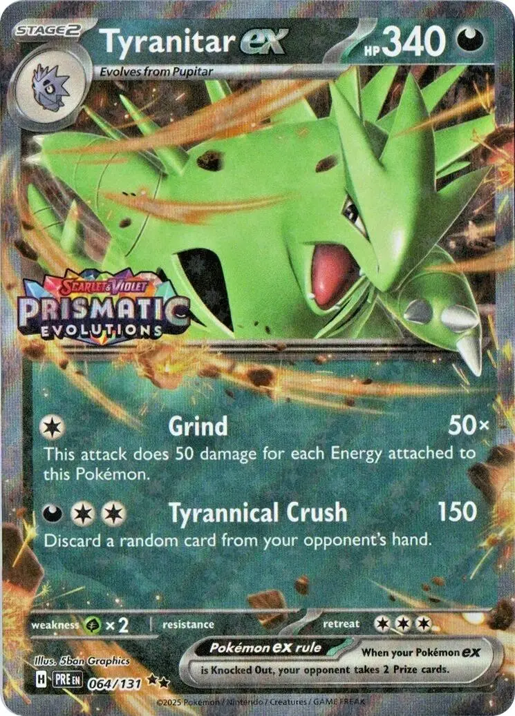 Tyranitar Ex (064/131) (Prismatic Evolutions Stamp) [Miscellaneous Cards] 1