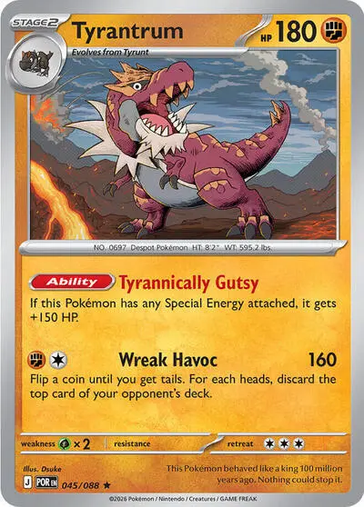 Tyrantrum (045/088) (Deck Exclusive) [Mega Evolution: Perfect Order] 1