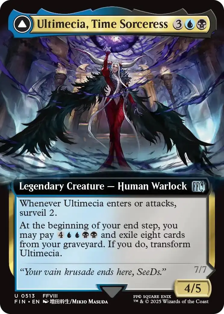Ultimecia, Time Sorceress // Ultimecia, Omnipotent (Extended Art) [Final Fantasy] 1