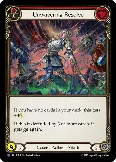 Unwavering Resolve [Sup218] (Super Slam)  Rainbow Foil 1
