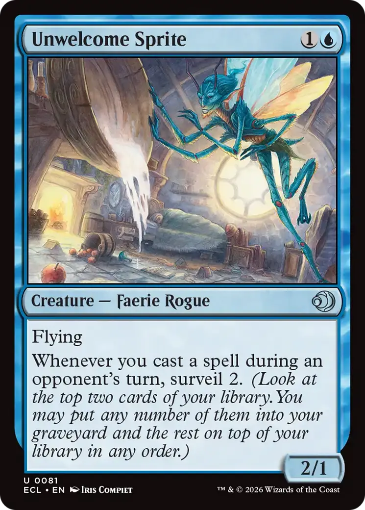 Unwelcome Sprite [Lorwyn Eclipsed] 1
