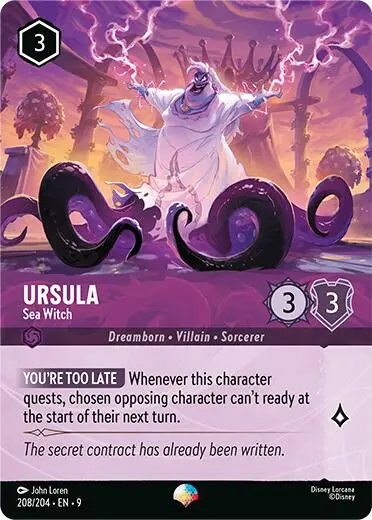 Ursula - Sea Witch (Epic) (208/204) [Fabled] 1