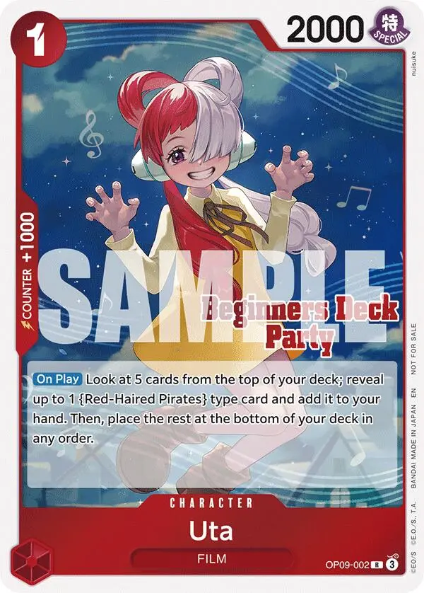 Uta (St-23 - St-28 Beginners Deck Party) [Participation] [One Piece Promotion Cards] 1
