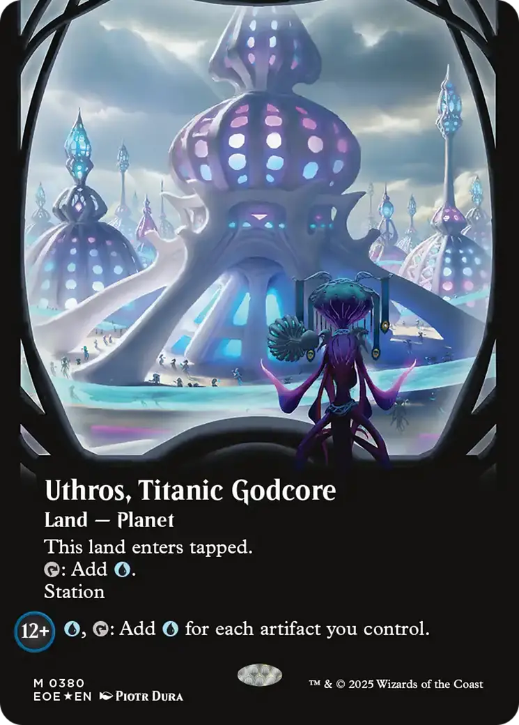 Uthros, Titanic Godcore (Borderless) (Galaxy Foil) [Edge Of Eternities] 1