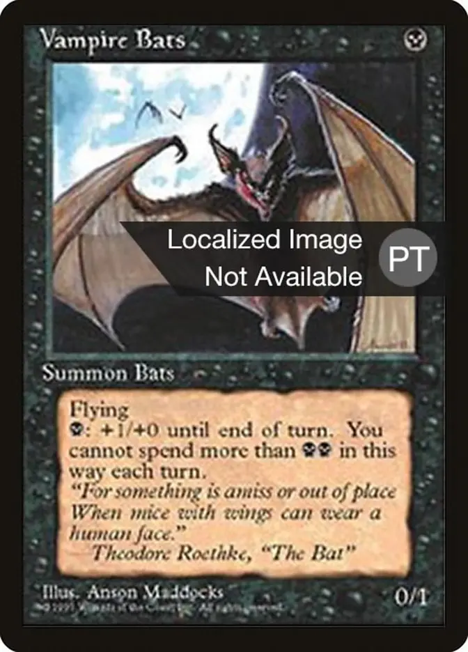 Vampire Bats [Fourth Edition (Foreign Black Border)] 1