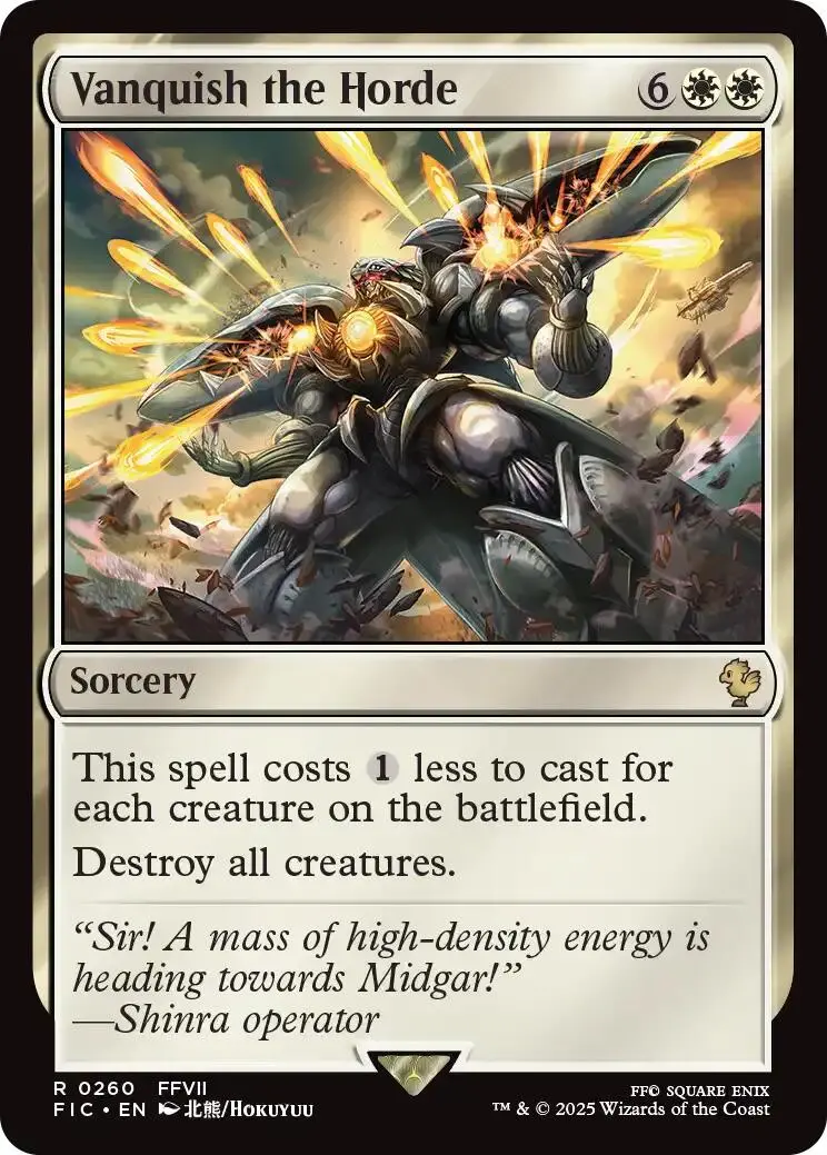 Vanquish The Horde (Surge Foil) [Final Fantasy Commander] 1