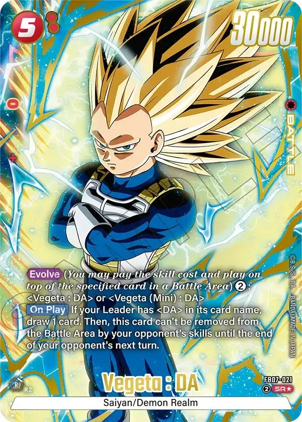 Vegeta : Da (Fb07-021) (Alternate Art) [Wish For Shenron] 1