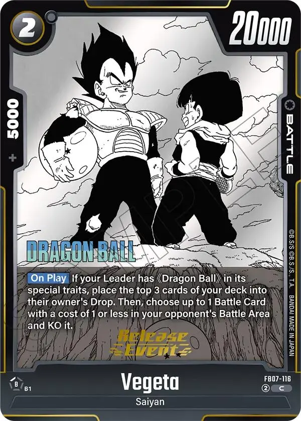 Vegeta (Fb07-116) [Manga Booster 02 Release Event Cards] 1
