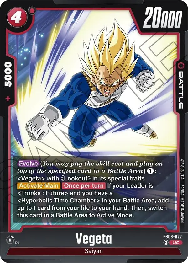 Vegeta (Fb08-022) [Saiyan's Pride] 1