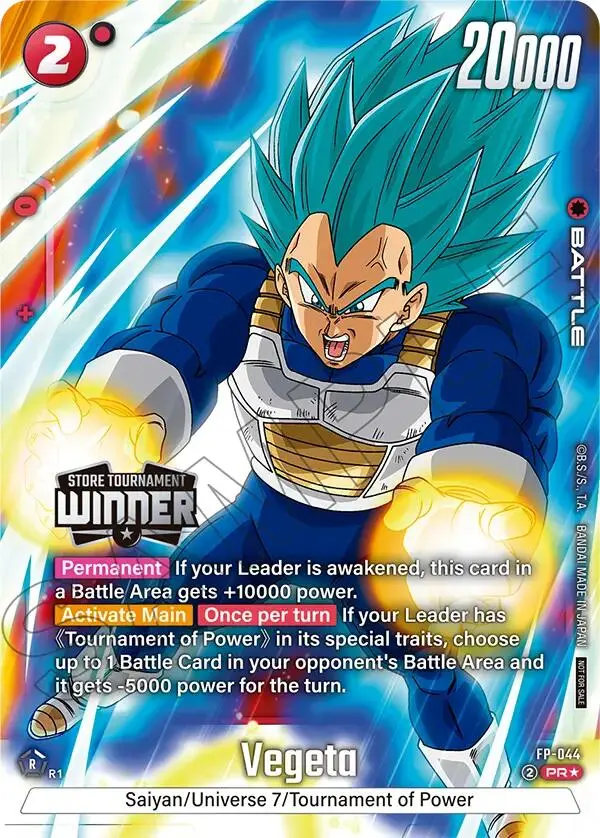 Vegeta (Fp-044) (Tournament Pack 07 - Winner) [Fusion World Tournament Cards] 1