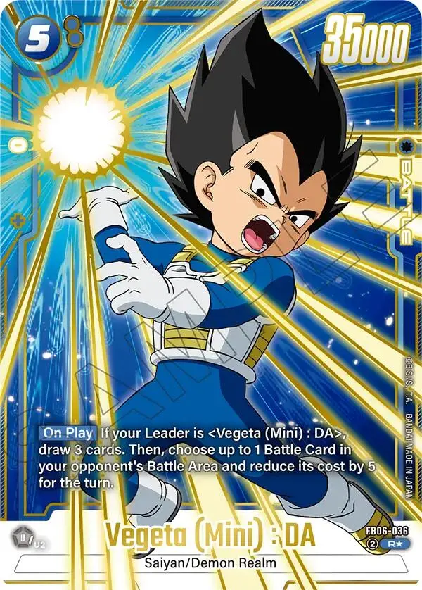 Vegeta (Mini) : Da - Fb06-036 (Gold) [Fusion World Promotion Cards] 1