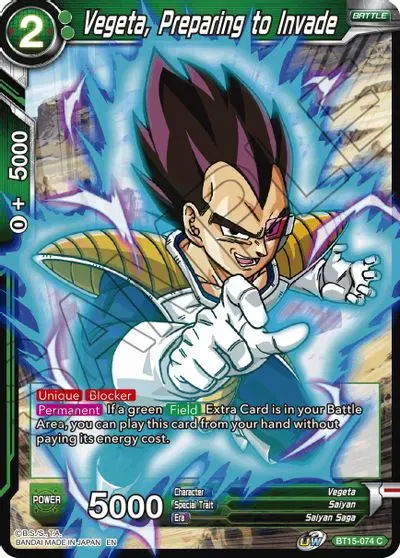 Vegeta, Preparing To Invade [Bt15-074] 1