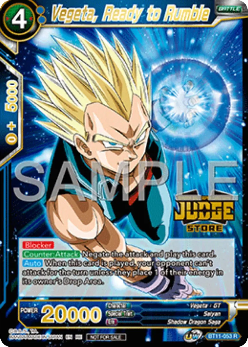 Vegeta, Ready To Rumble (Judge Pack Vol.17) (Store) (Bt11-053) [Tournament Promotion Cards] 1