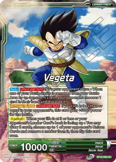 Vegeta // Vegeta, Destined Confrontation [Bt15-062] 1