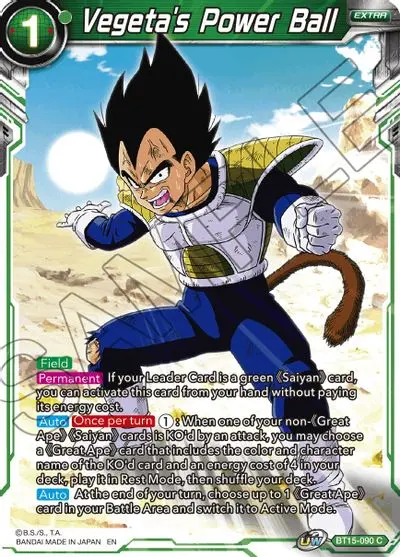 Vegeta's Power Ball [Bt15-090] 1