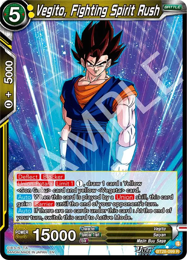 Vegito, Fighting Spirit Rush (Bt28-099) [Prismatic Clash] 1
