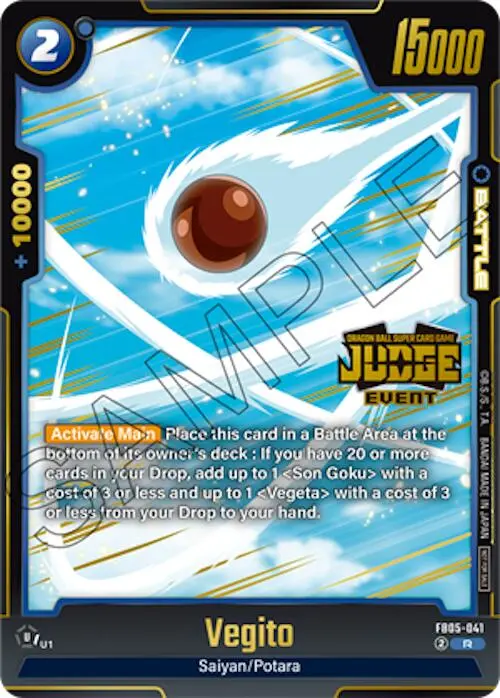 Vegito (Judge Pack 04 - Event Judge) [Fusion World Tournament Cards] 1