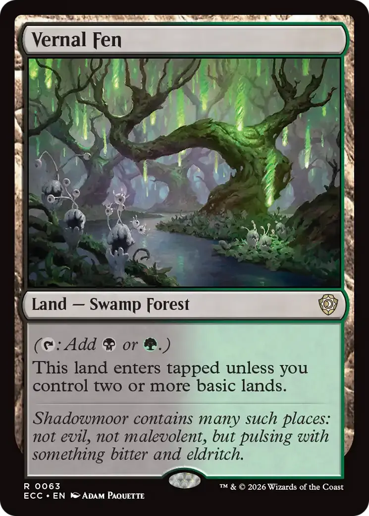 Vernal Fen [Lorwyn Eclipsed Commander] 1