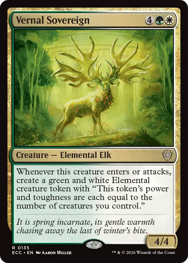 Vernal Sovereign [Lorwyn Eclipsed Commander] 1