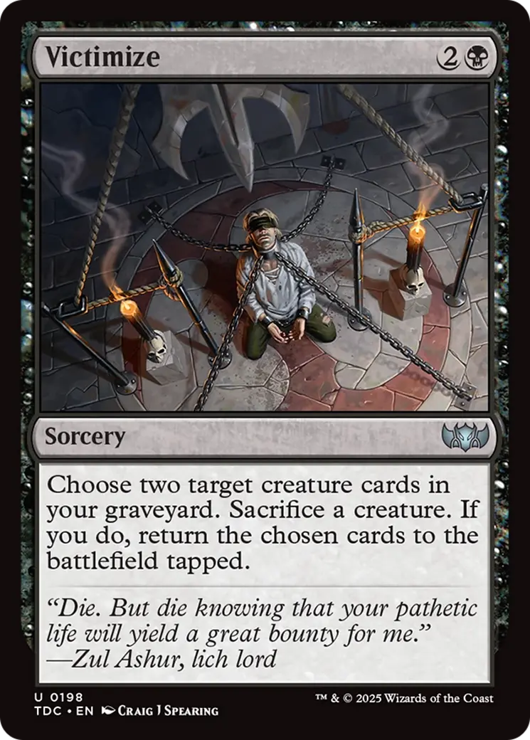 Victimize [Tarkir: Dragonstorm Commander] 1
