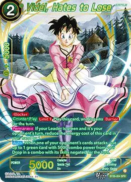 Videl, Hates To Lose (Spr) (Bt30-054) [Three Glorious Fighters] 1