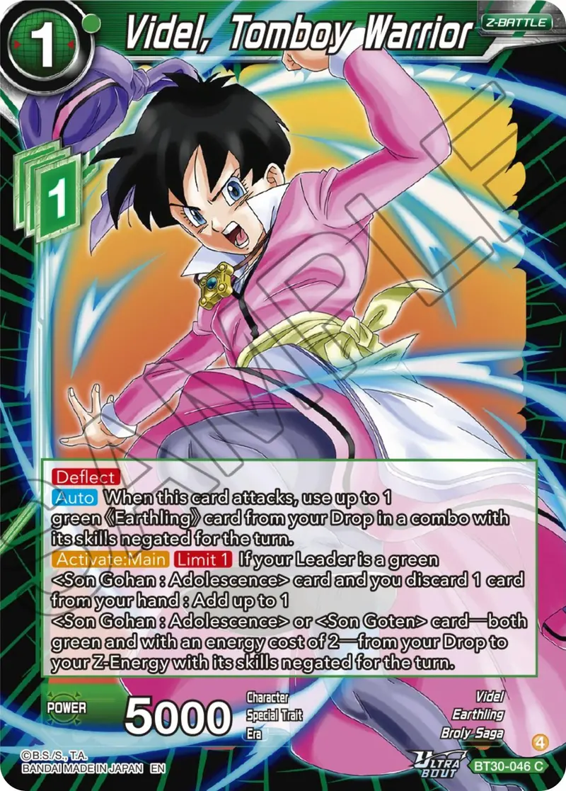 Videl, Tomboy Warrior (Bt30-046) [Three Glorious Fighters] 1