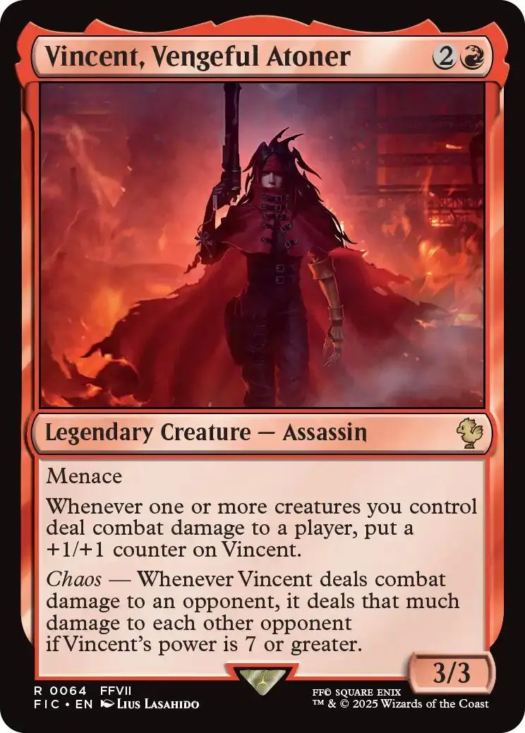 Vincent, Vengeful Atoner (Surge Foil) [Final Fantasy Commander] 1