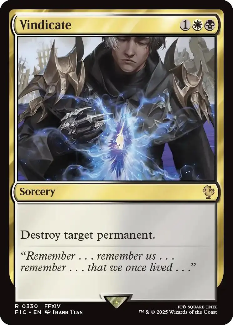 Vindicate (Surge Foil) [Final Fantasy Commander] 1
