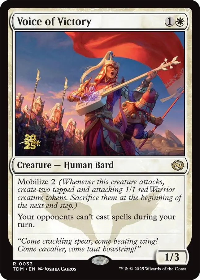 Voice Of Victory [Tarkir: Dragonstorm Prerelease Cards] 1