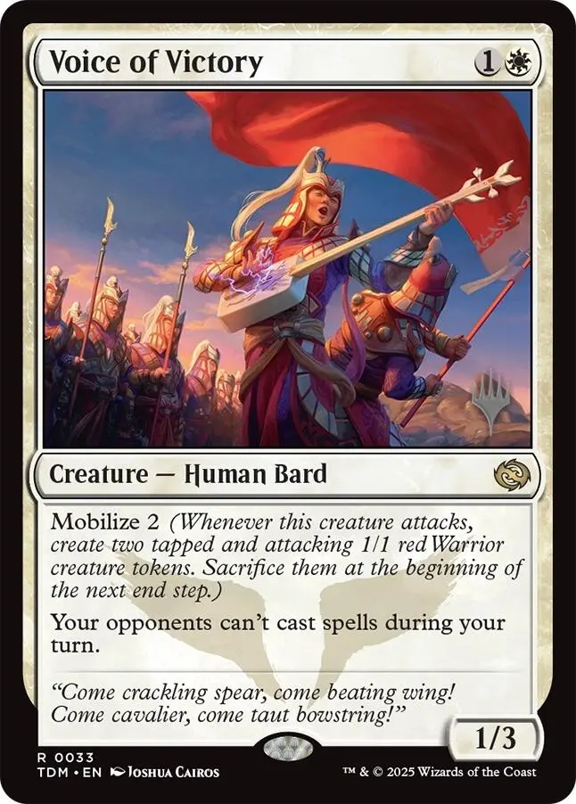 Voice Of Victory [Tarkir: Dragonstorm Promos] 1