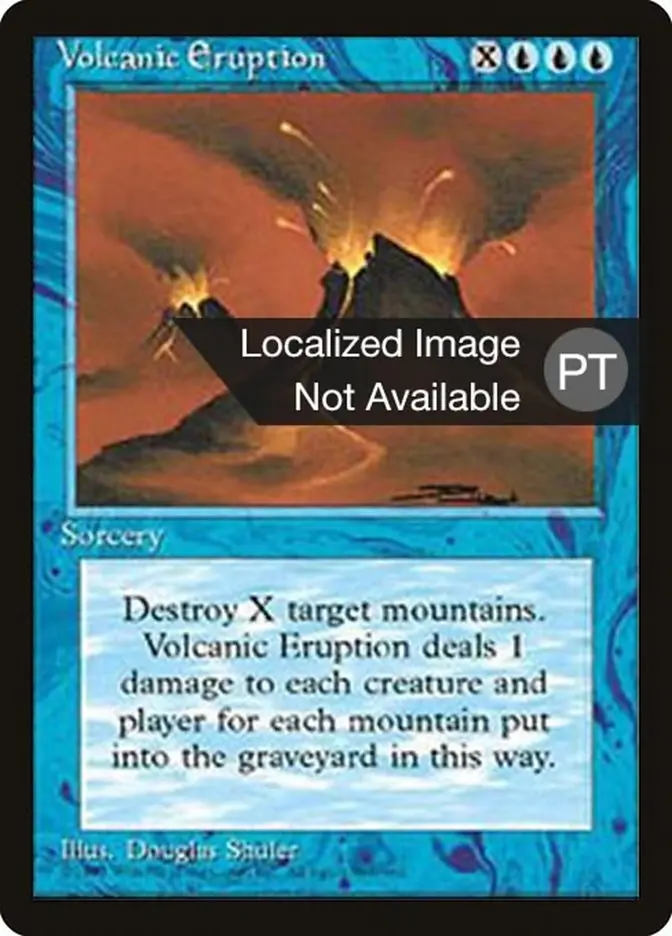 Volcanic Eruption [Fourth Edition (Foreign Black Border)] 1