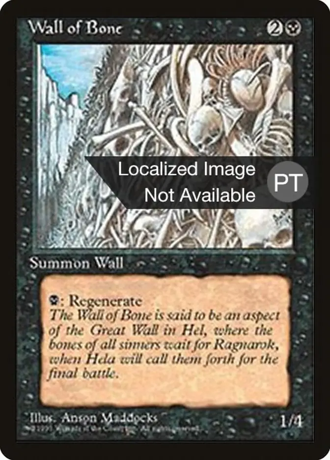 Wall Of Bone [Fourth Edition (Foreign Black Border)] 1