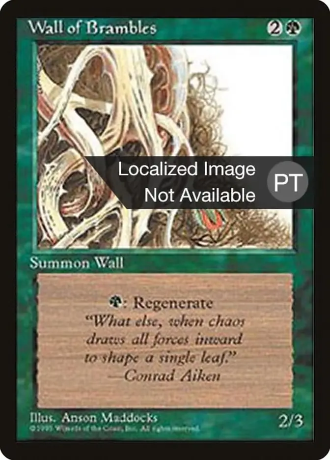 Wall Of Brambles [Fourth Edition (Foreign Black Border)] 1
