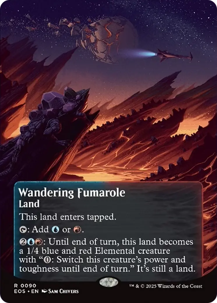 Wandering Fumarole (0090) (Borderless) [Edge Of Eternities: Stellar Sights] 1
