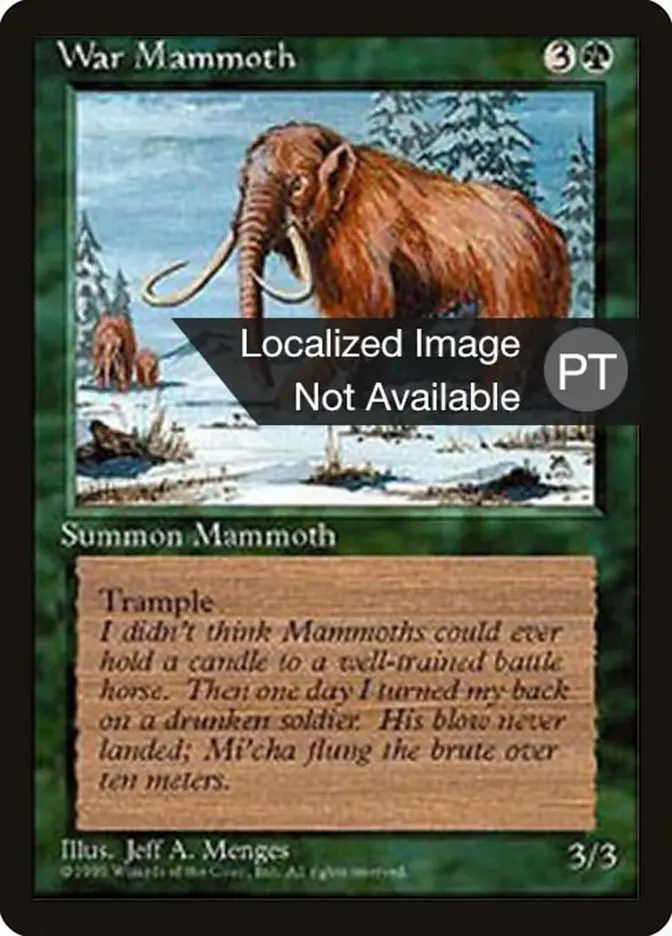 War Mammoth [Fourth Edition (Foreign Black Border)] 1