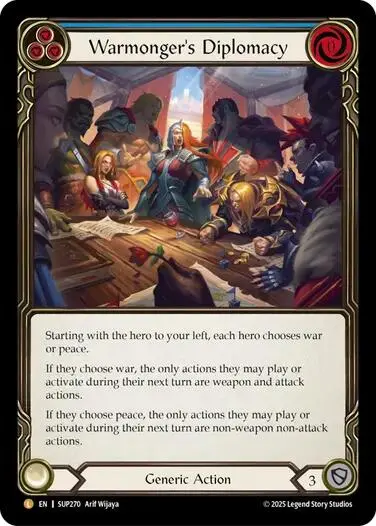 Warmonger's Diplomacy [Sup270] (Super Slam)  Rainbow Foil 1