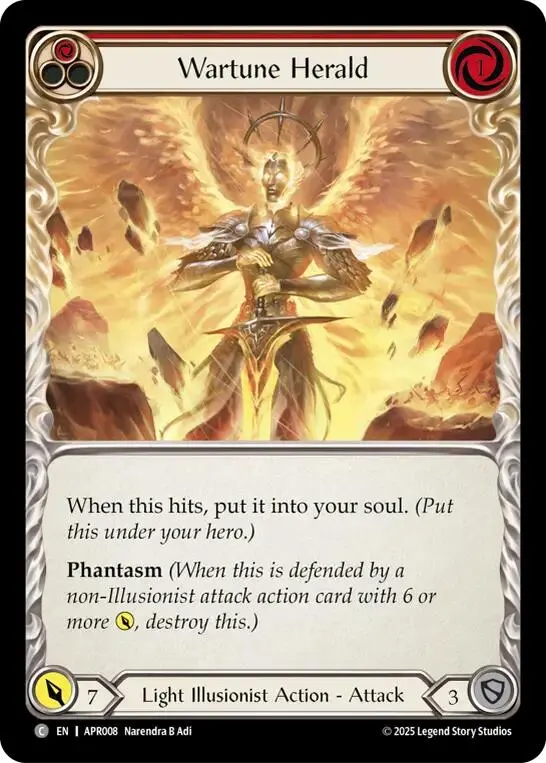 Wartune Herald (Red) [Apr008] (Armory Deck: Legends Prism) 1