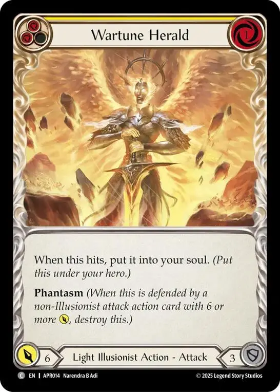 Wartune Herald (Yellow) [Apr014] (Armory Deck: Legends Prism) 1