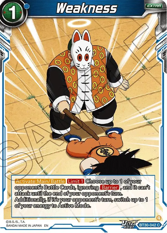 Weakness (Bt30-042) [Three Glorious Fighters] 1