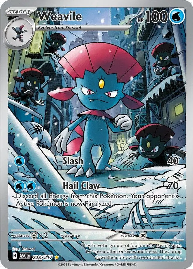 Weavile (228/217) [Mega Evolution: Ascended Heroes] 1