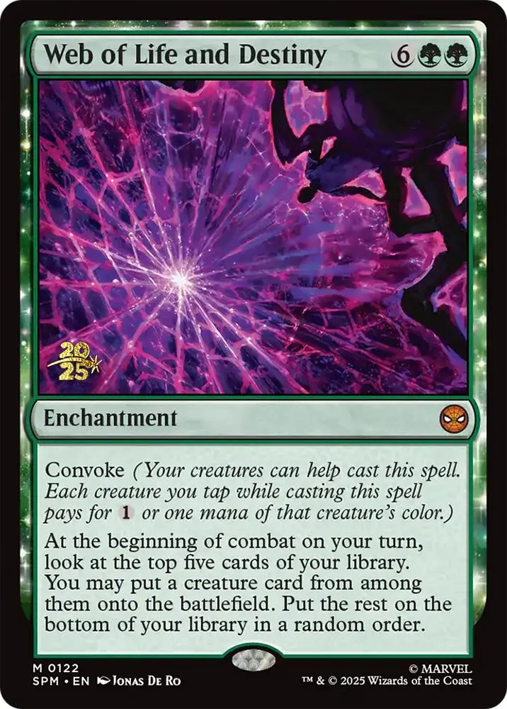 Web Of Life And Destiny [Marvel's Spider-Man Prerelease Promos] 1
