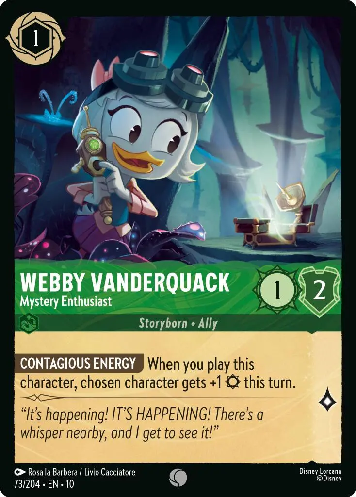 Webby Vanderquack - Mystery Enthusiast (73/204) [Whispers In The Well] 1