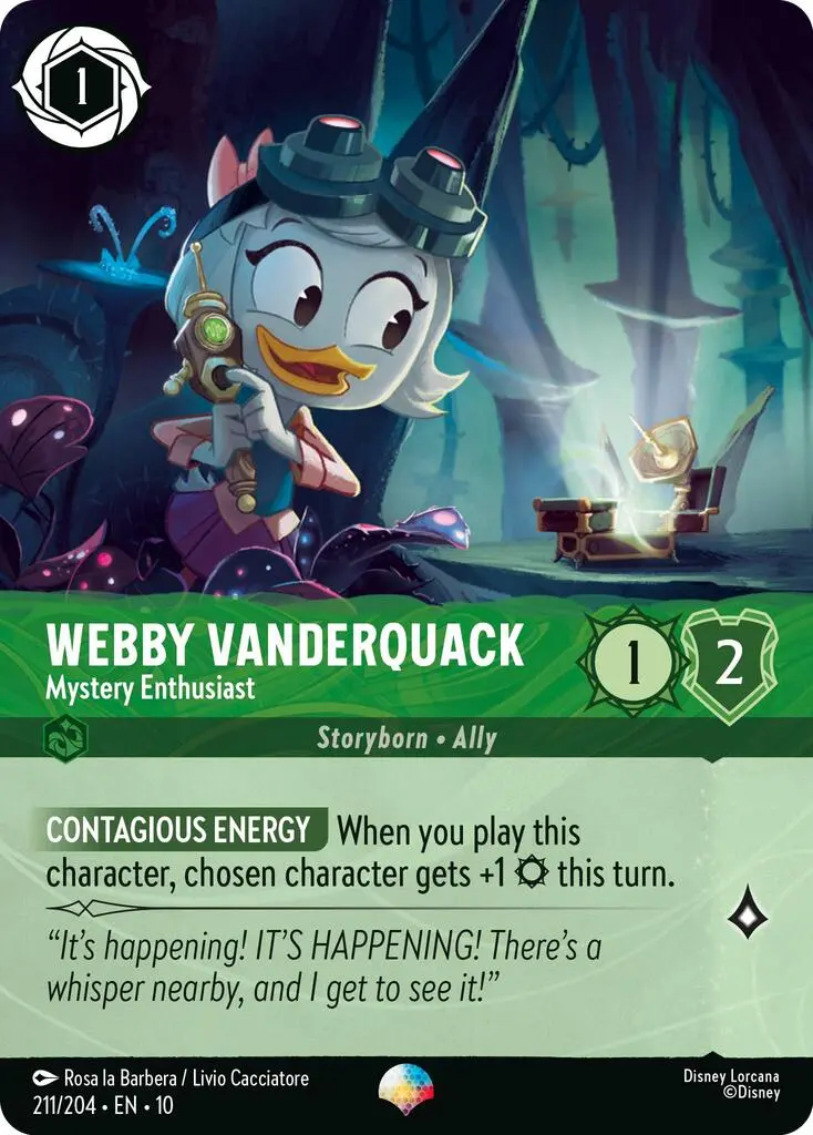 Webby Vanderquack - Mystery Enthusiast (Epic) (211/204) [Whispers In The Well] 1