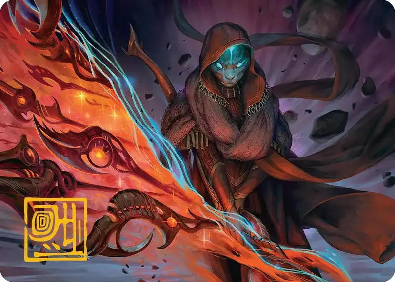 Weftstalker Ardent Art Card (Gold-Stamped Signature) [Edge Of Eternities Art Series] 1